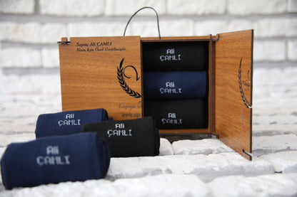 6'lı Kişiye Özel Erkek Çorap