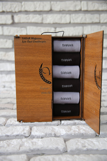 12'li Kişiye Özel Erkek Çorap